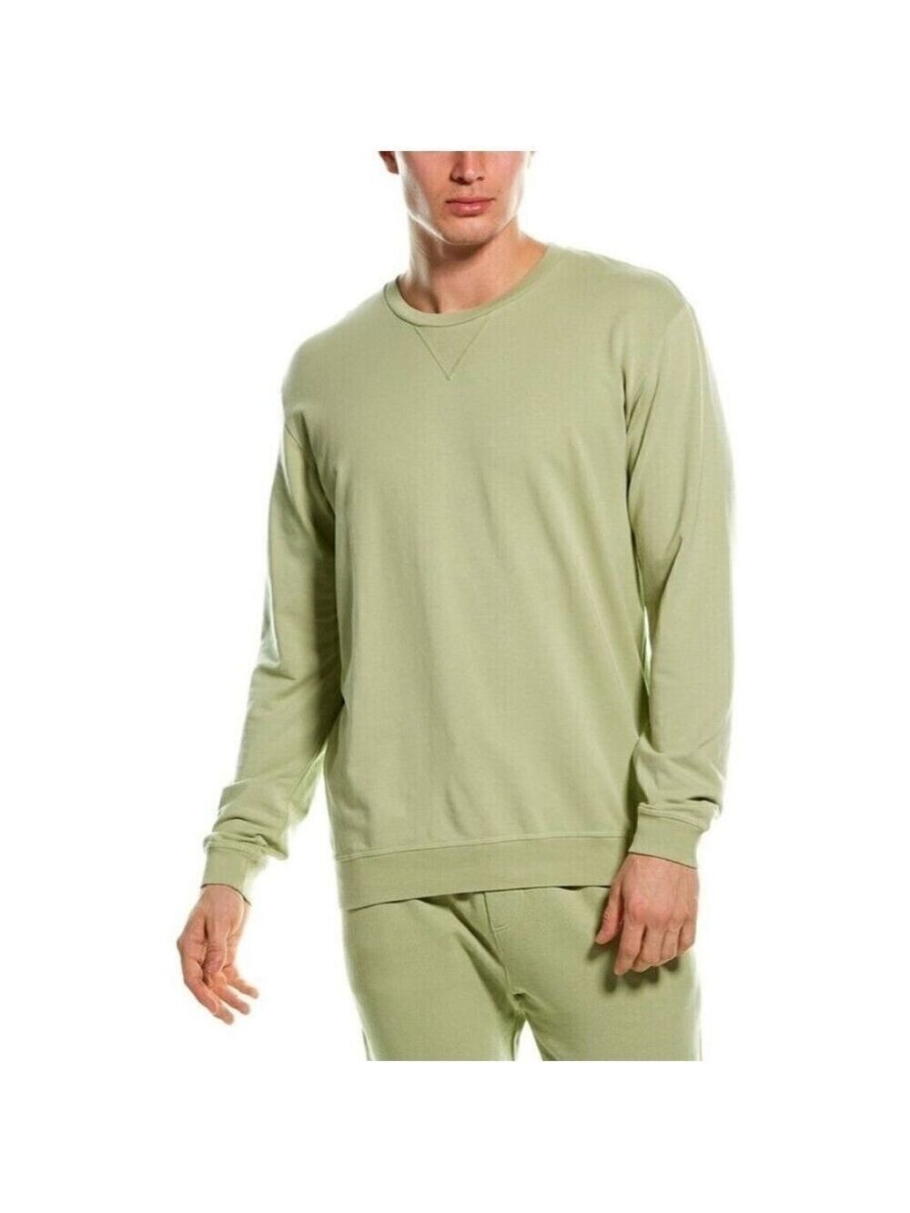 GOODLIFE Mens Micro Terry Crewneck Sweatshirt Xlarge Green